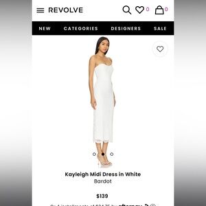 White lace dress